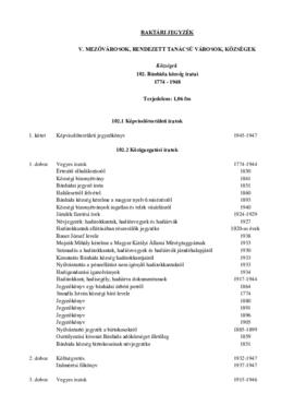 Bánhida község iratai