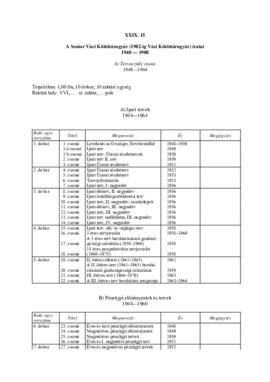 Senior Váci Kötöttárugyár Tervosztály iratai